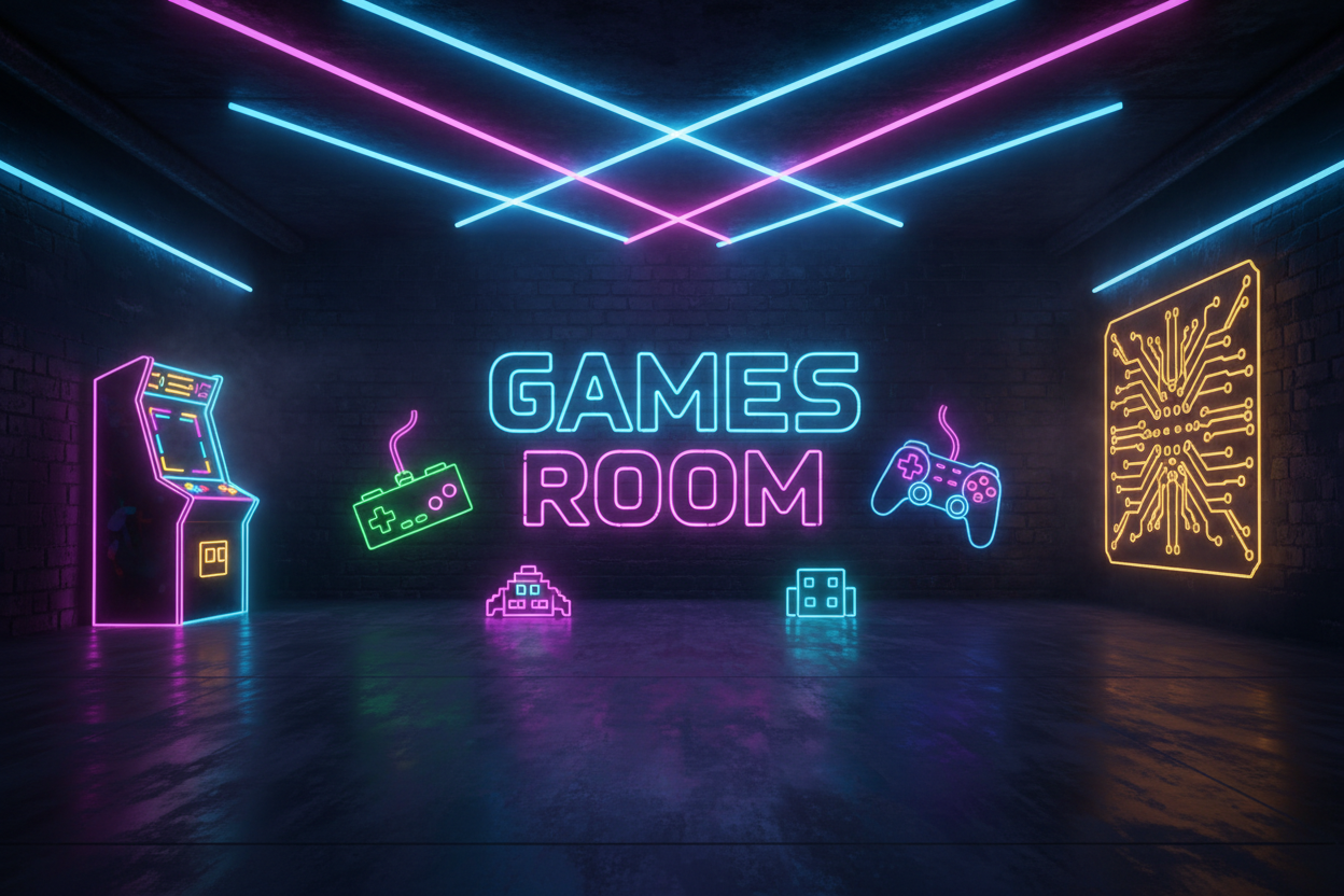GAMES ROOM STILE NEON