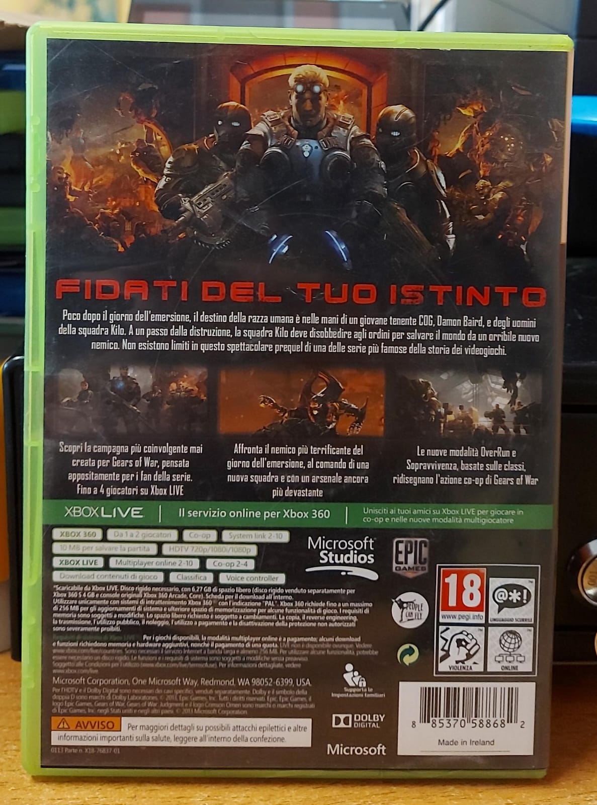 Gears of War: Judgment – Xbox 360 PAL Italiano