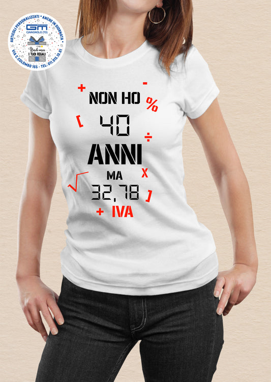 TSHIRT - ANNI CON IVA